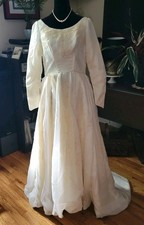 Vintage 1950s Wedding Dress PROJECT PIECE-AS IS