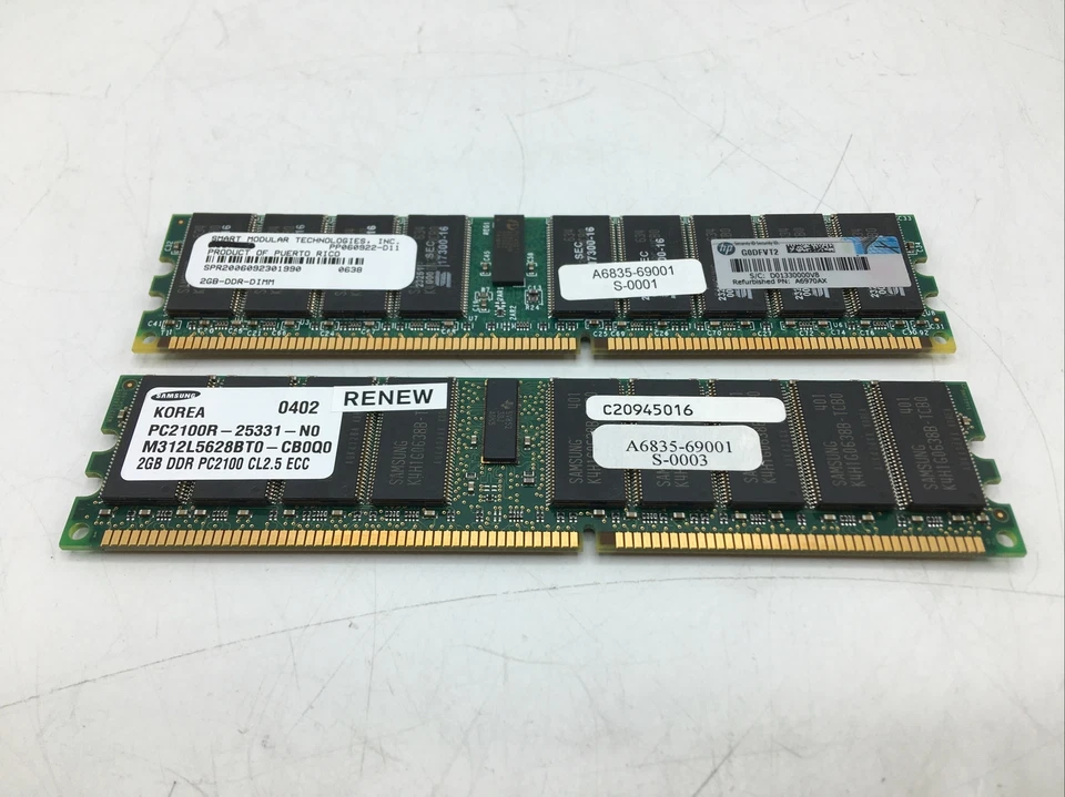 Samsung 4GB (2GBx2) RAM Memory Module - PC2100R-25331-N0 - M312L5628BT0-CB0Q0 - Image 2 of 4