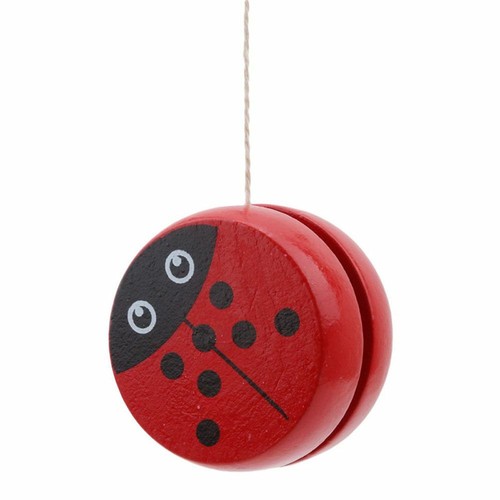 Wooden YoYo Toys Ladybug Kids Yo Yo Toys For Children Wooden YoYo balls US - Picture 8 of 9