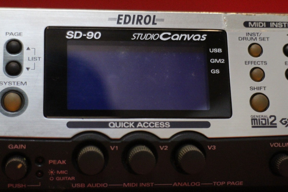 USED Roland Edirol SD-90 Studio Canvas MIDI Sound Module Interface