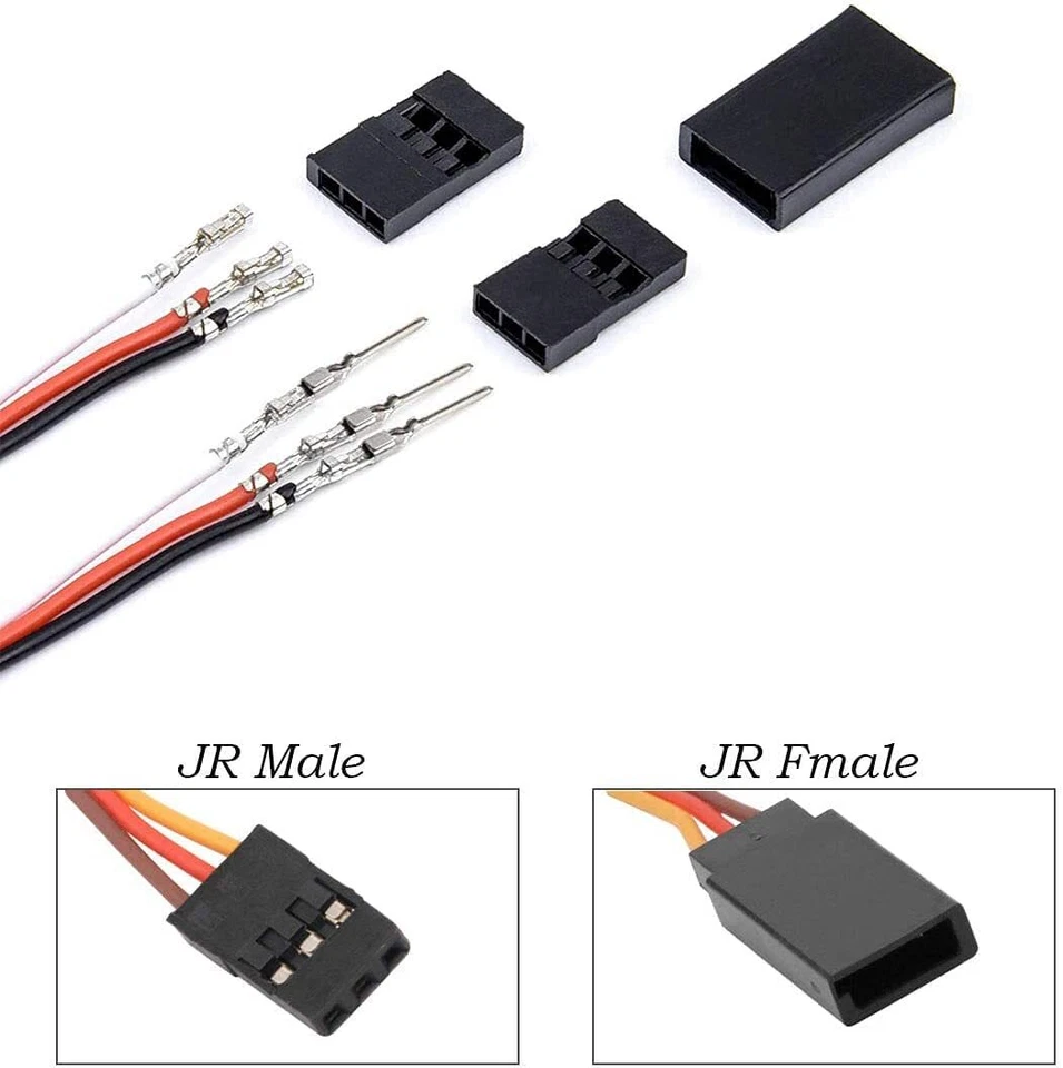 30er Set JR Servo Stecker 3-Pin 2,54 mm für RC Drohnen, Helis & Autos - Bild 2 von 4