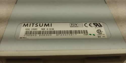 Mitsumi D359M3D 3.5” 1.44MB Floppy Disk Drive Silver Face Plate FREE SHIPPING!!! - Afbeelding 3 van 5