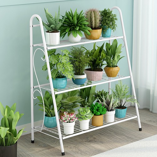 DelSol Plant Stand Metal Flower Pots Holder Indoor Display Rack Corner Outdoor - Picture 41 of 51