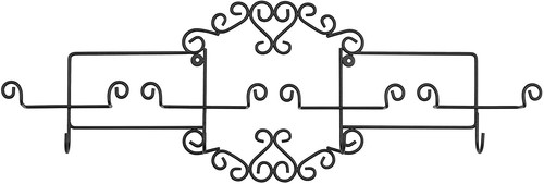 Estante de pantalla de pared para taza de café y platillo, soporte para juegos de 4 platos y tazas - Imagen 5 de 6