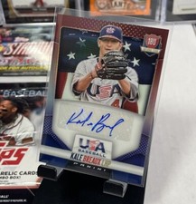 2014 Panini USA Baseball Red White Blue Refractor Auto 21/25 Kale Breaux