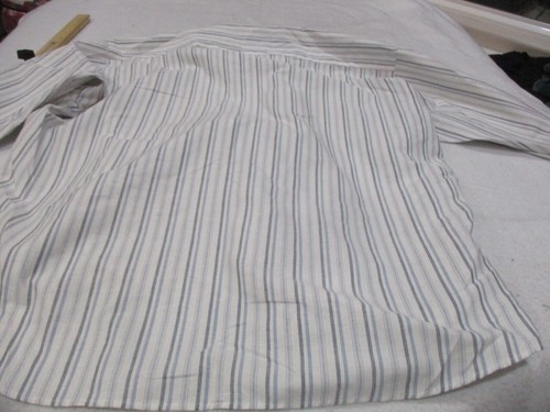 manhattan shirtmakers long sleeve shirt sz 18 1/2 34/35 - Picture 3 of 5