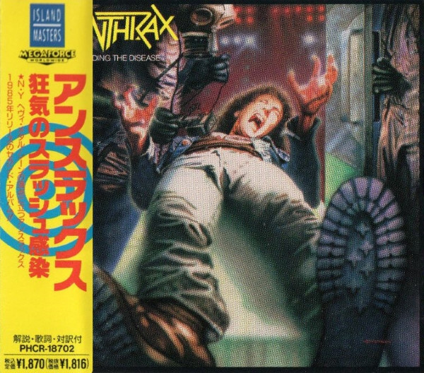 Anthrax – Spreading The Disease CD 1992 JAPAN OBI RARE PHCR-18702