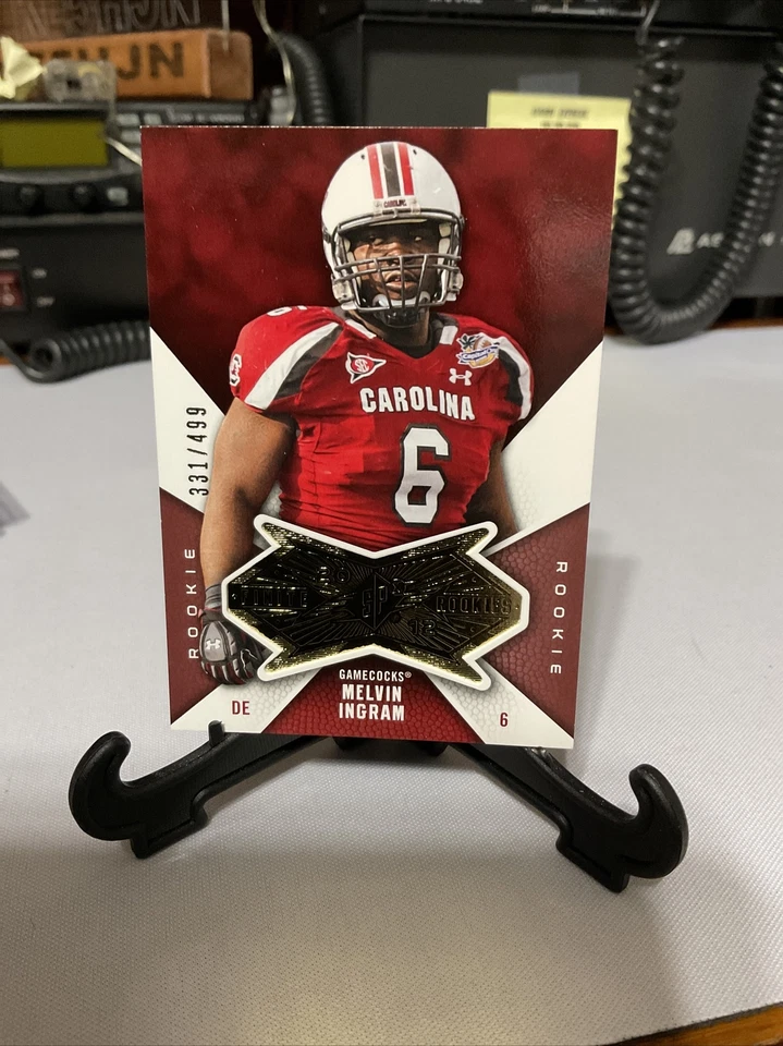 2012 SPx Finite Rookies 394/499 Melvin Ingram III Melvin Ingram South Carolina - Image 3 of 4