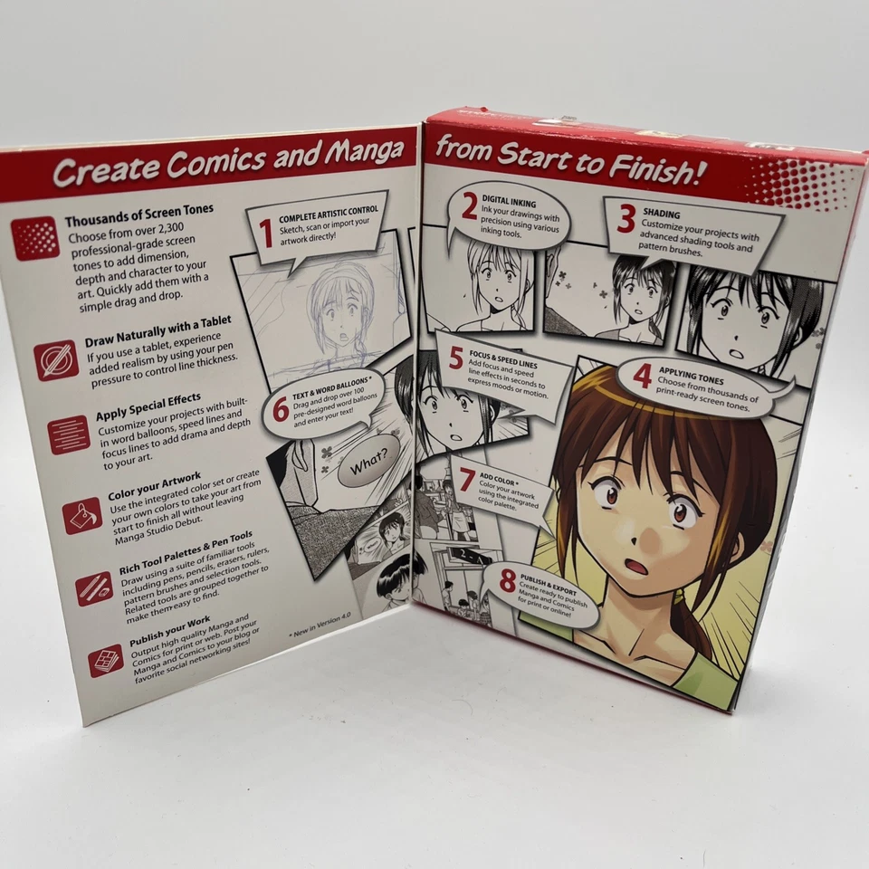Manga Studio Debut 4 COMPLETE PC & Mac Anime Comic Graphic Novel Cartoon Creator - Image 2 of 4