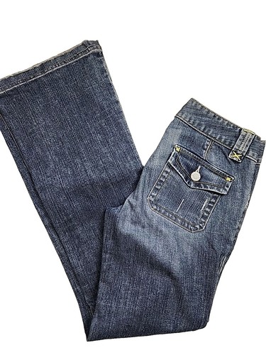 BANANA REPUBLIC Bootcut Sailor Style Jeans Medium Wash Size 2 Stretch 27 x 31