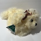 Vintage Tissue Box Cover Shearling Fluffy Dog Shaped Australia Nwt