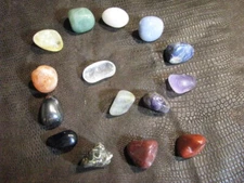 *YOU PICK *15 CHOICES* NATURAL MEDIUM TUMBLE STONES BY THE PIECE Chakra Healing