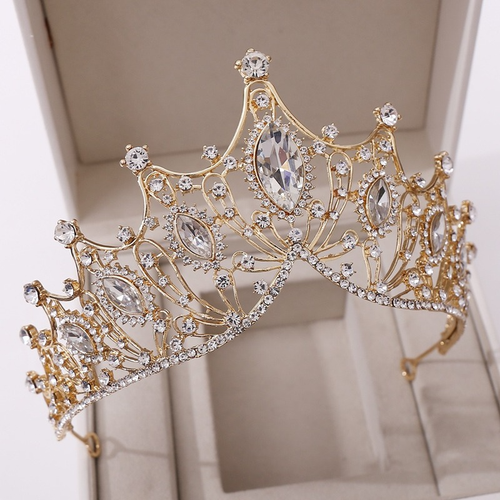 Cristallo Strass Tiara Copricapo Sposa Matrimonio Corona Regina Damigella  Nuovo | eBay