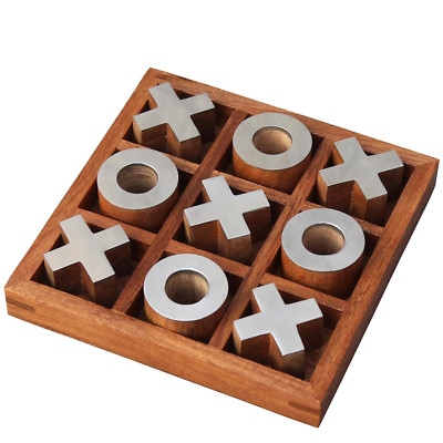 T One Wooden Tic Tac Toe Game | Board Games for Adults | Table Top Living Room D