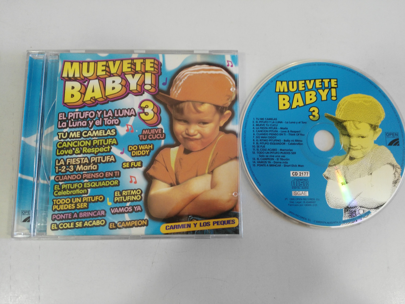 Muevete Baby! 3 - Cd Carmen Y Los Peques Los Pitufos 1997