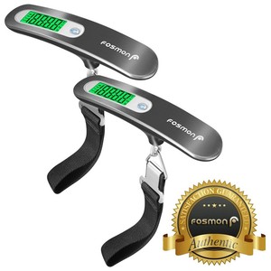 Fosmon 2X Portable Travel Tare 110lb 50kg Hanging Digital Suitcase Luggage Scale - Click1Get2 On Sale