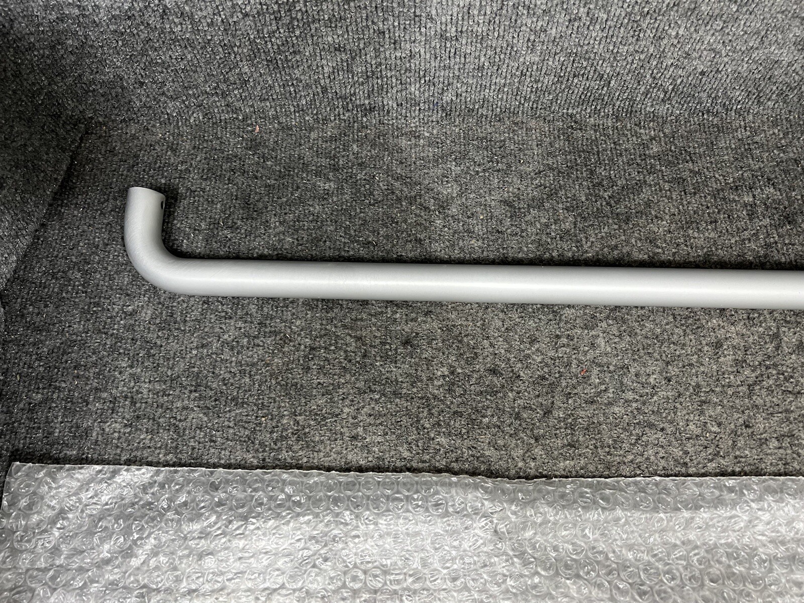 International PB-1000-45-AL 1" Round Solid Aluminum Single Bend Door Push Bar