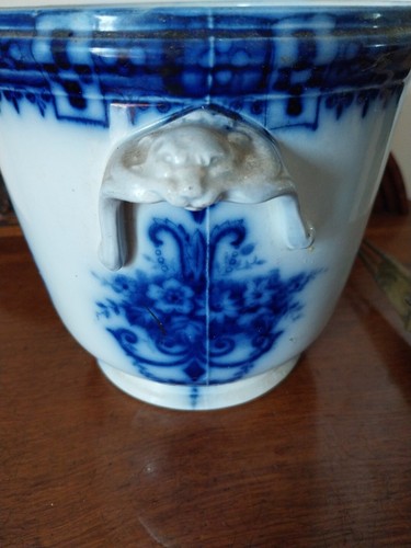 Royal Coronaware Stoke England DORIS CHINA PLANT POT Vintage Blue And White - Picture 4 of 13