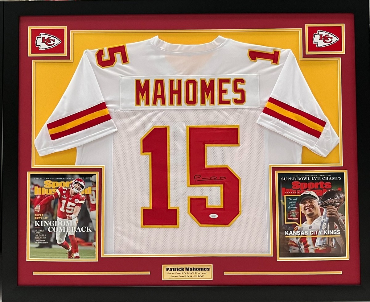 Patrick Mahomes autographed Chiefs jersey Framed JSA Authenticated
