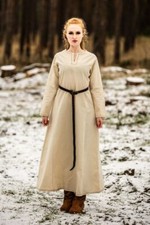 Mittelalter LARP-Gewand Wikinger Kleid Unterkleid Helga Baumwolle versch. Farben