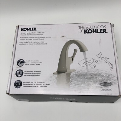 Kohler Transitional Single-Control Kitchen Faucet Vibrant Brushed ...