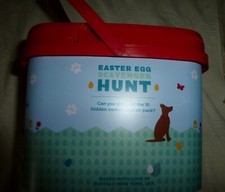 Biscuits de friandises originales pour chiens Milk-Bone ~ panier boîte à main 24 oz ~ chasse aux œufs de Pâques