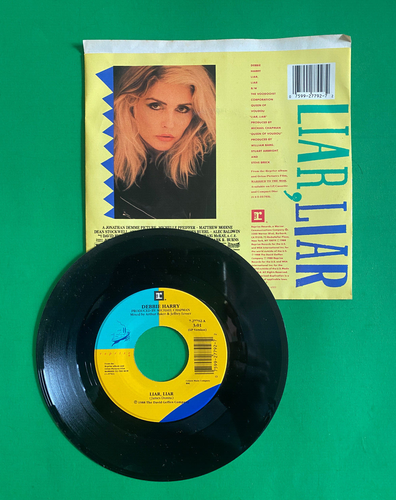 Debbie Harry Liar Liar 7” Vinyl Pic Cover Married To The Mob Soundtrack Blondie - Picture 2 of 2
