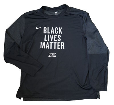 NIKE - NBAナイキBLM BLACK LIVES MATTERシューティングシャツ Nike Black Lives Matter T Shirt Men's 2XL BIG 12 NCAA Team