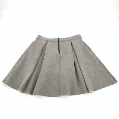 Francesca Alya Heavy Weight Plated Short Skirt Large Womens Solid