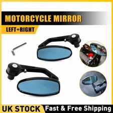 Pair Motorcycle 7/8" Rearview Bar End Side Mirrors For 125 200 390 690 890 1290