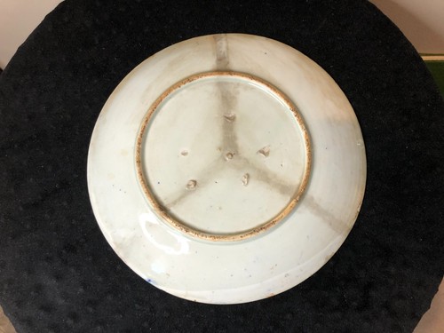 Antiguo plato japonés de porcelana azul blanco Arita Ware 11" - Imagen 7 de 11