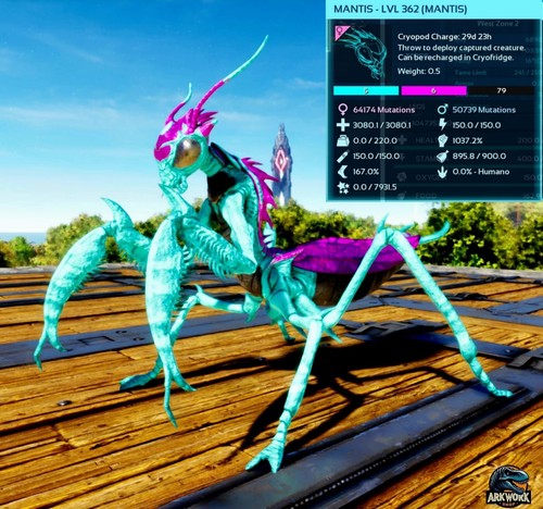 🦖ARK Survival Ascended Mantis Colores ESTADÍSTICAS SUPERIORES PVE PS5/XBOX/PC - Imagen 91 de 103