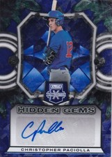 2023 Elite Extra Christopher Paciolla Autograph Auto Hidden Gems PWE