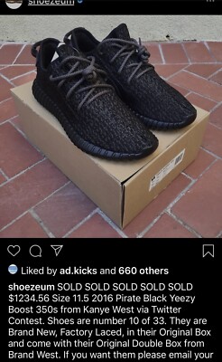 10 of 33 Yeezy Boost 350 2016 Pirate Black TLOP Contest ShoeZeum