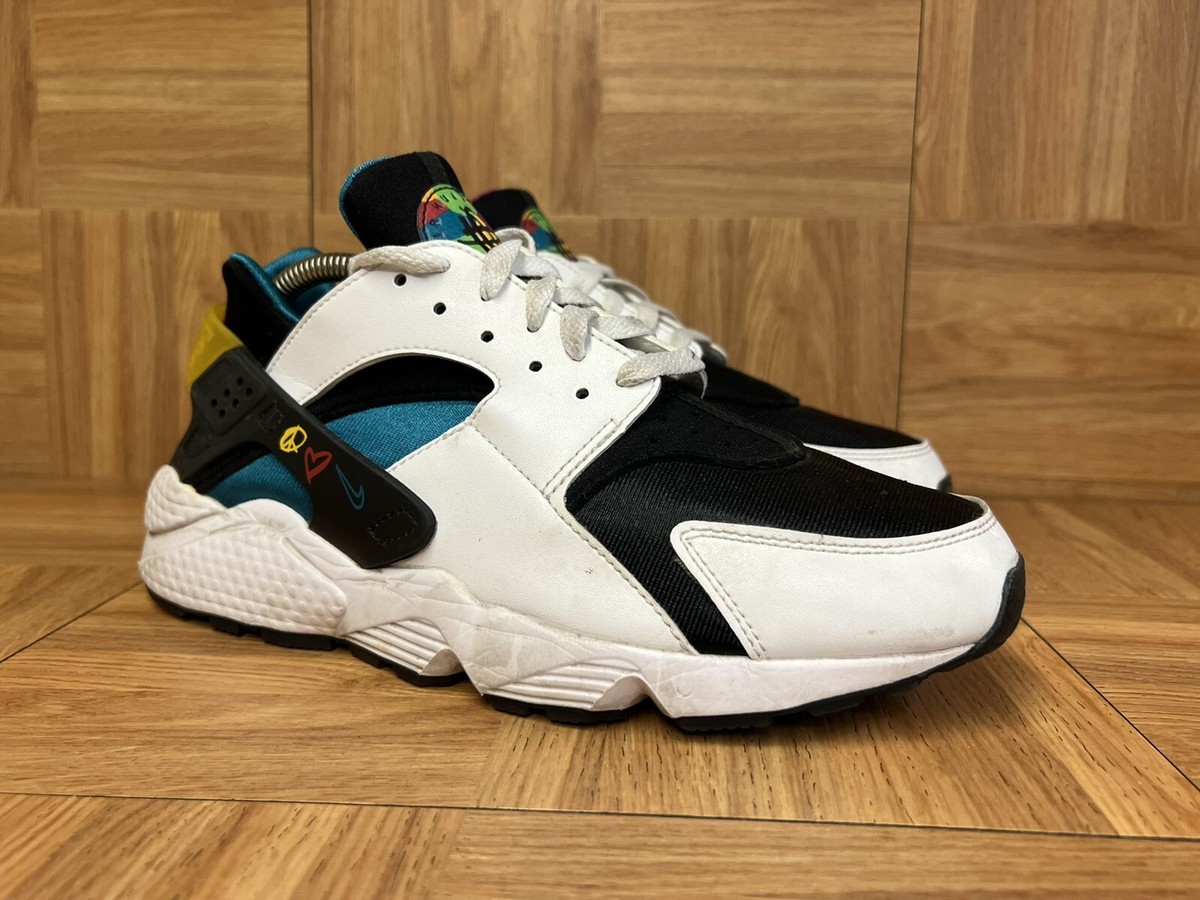 RARE🔥 Nike Air Huarache Peace Love Swoosh Sz 9 Men's Shoes DM8152
