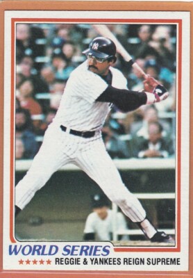 1978 TOPPS BASEBALL WORLD SERIES REGGIE JACKSON #413 EXMT/NM *96926