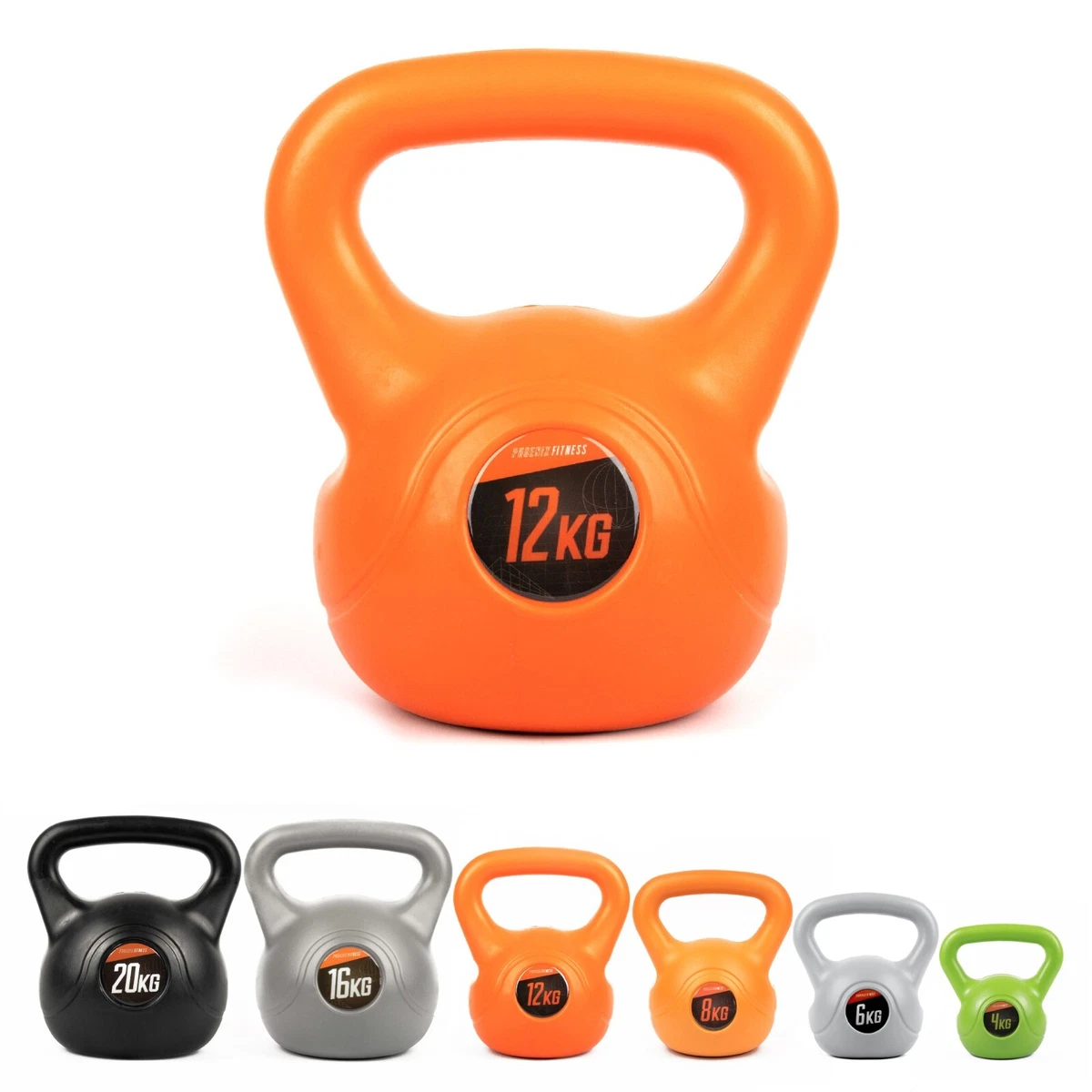 4 20kg Kettlebell Weight Exercise Home Fitness Workout Gym