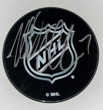 Matt Cullen Signed Autographed Pittsburgh Penguins Hurricanes NHL Logo Puck