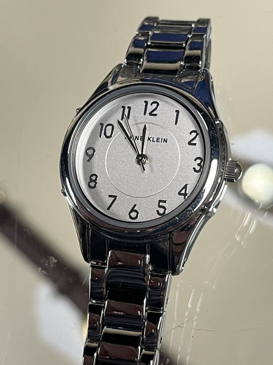 Anne Klein Metal Case Grey Dial Easy To Read Quartz Ladies Watch Ak/2407