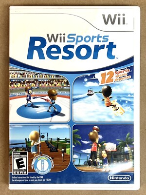 Wii Sports Resort Nintendo Wii 2009 CASE and MANUAL ONLY *NO DISC