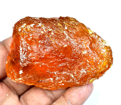 207.00 CT Natürlich Baltisch Karamellbonbon Ei Eigelb Bernstein Facettiert Rough