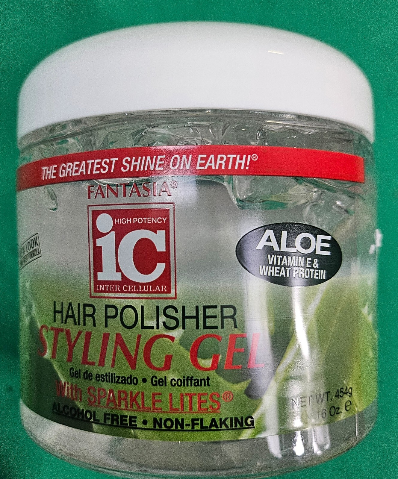 Fantasia IC Hair Polisher Styling Gel Aloe Enriched W Sparkle Lites Lot Of 2