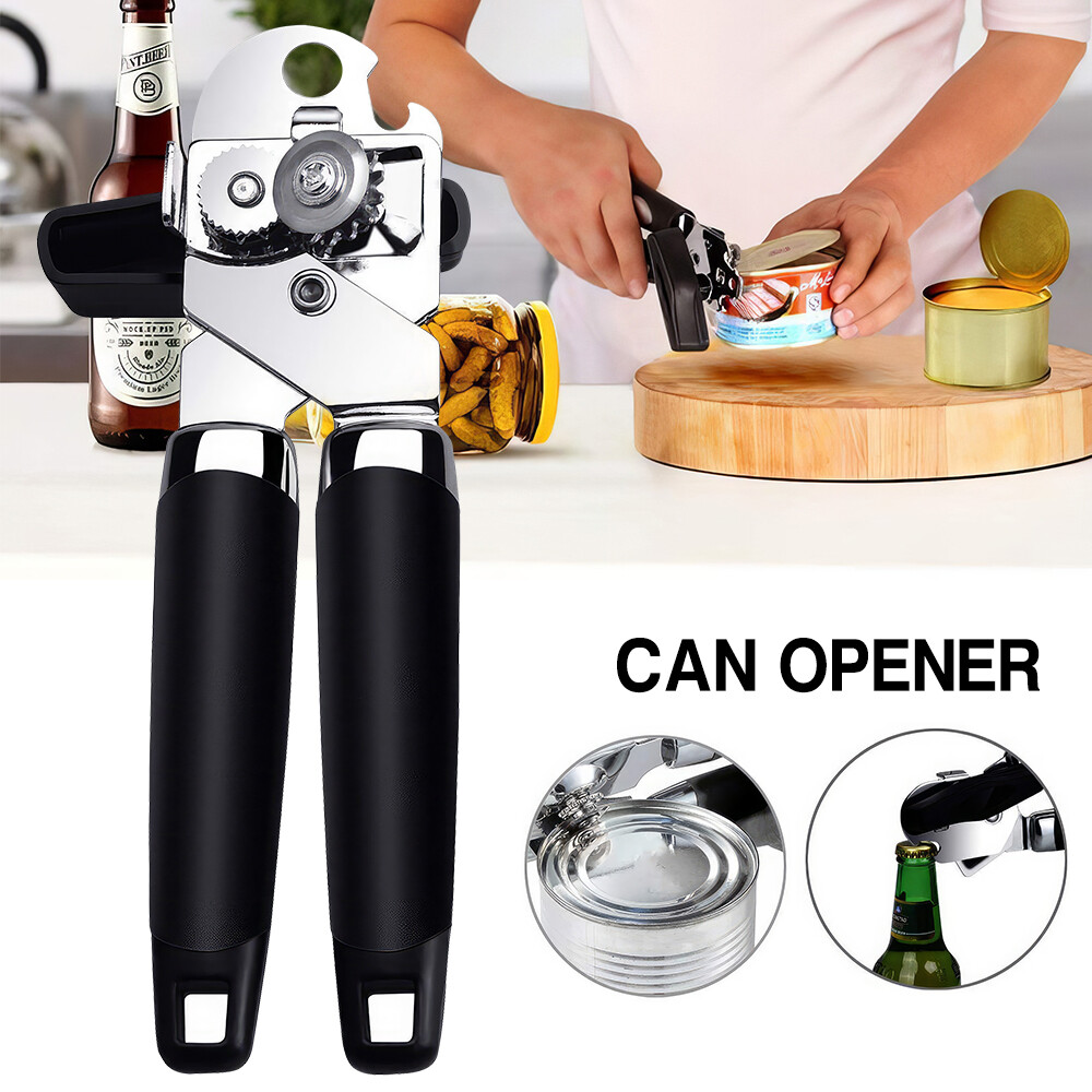 3in1 Can Bottle Opener Classic Stainless Steel Manual Heavy Duty Can Opener AU eBay