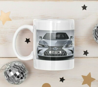 Personalisierter Nummernschild Lexus ES Kaffeebecher Unikat Geschenk SCHNELLER VERSAND