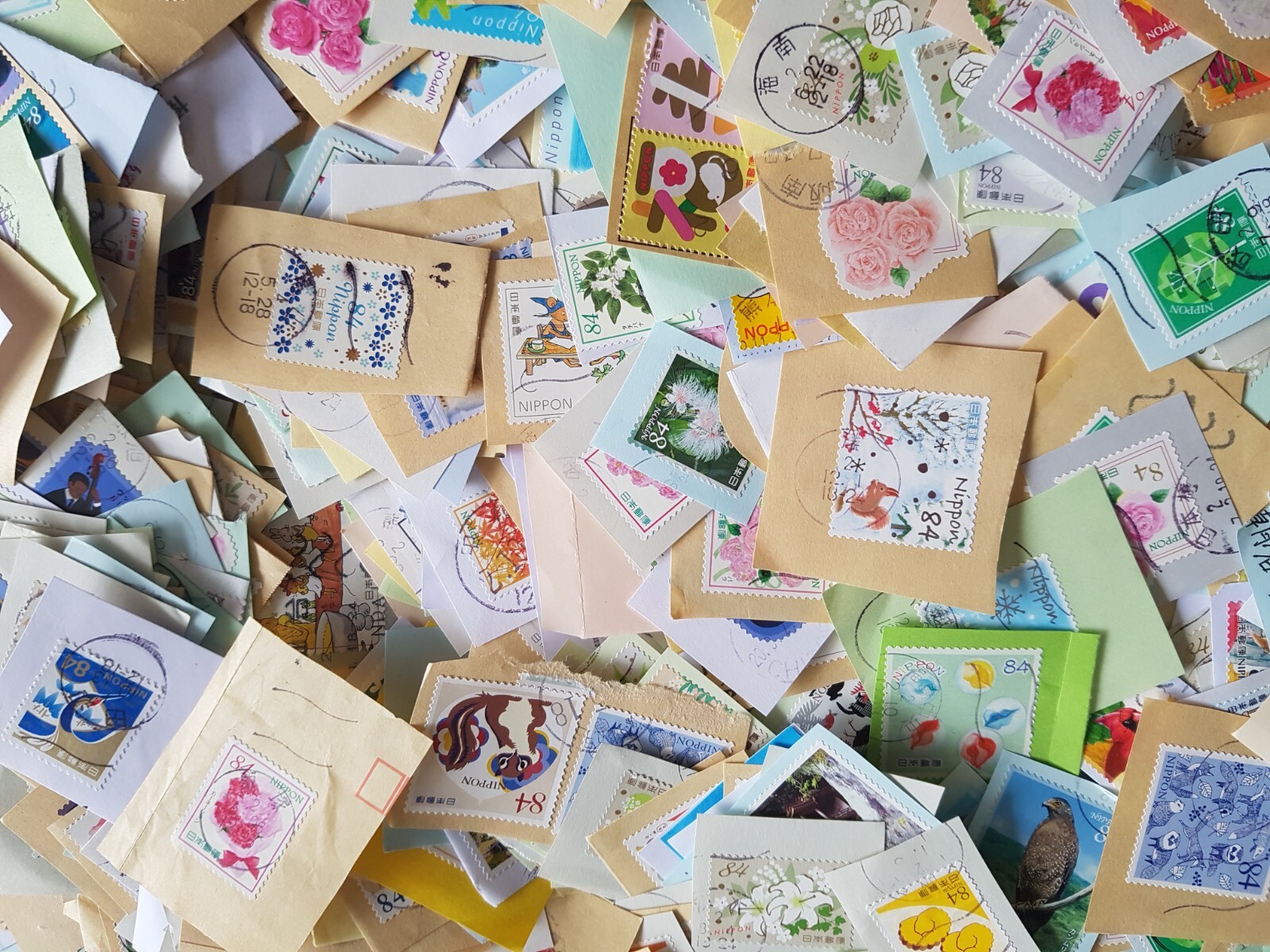 JAPAN 9 kg 36,000+ Commemorative Stamps used ON paper Recent collected kiloware eBay