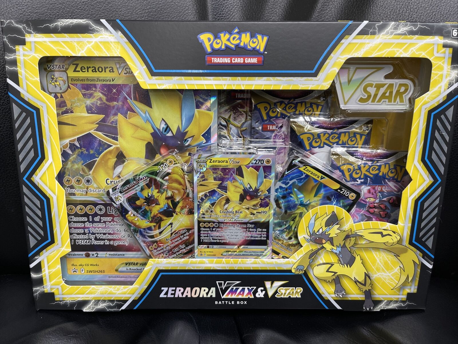 Spanish Pokemon Pack 6 Collectible card game boxes Deoxys Vmax & Zeraora  Vmax assorted