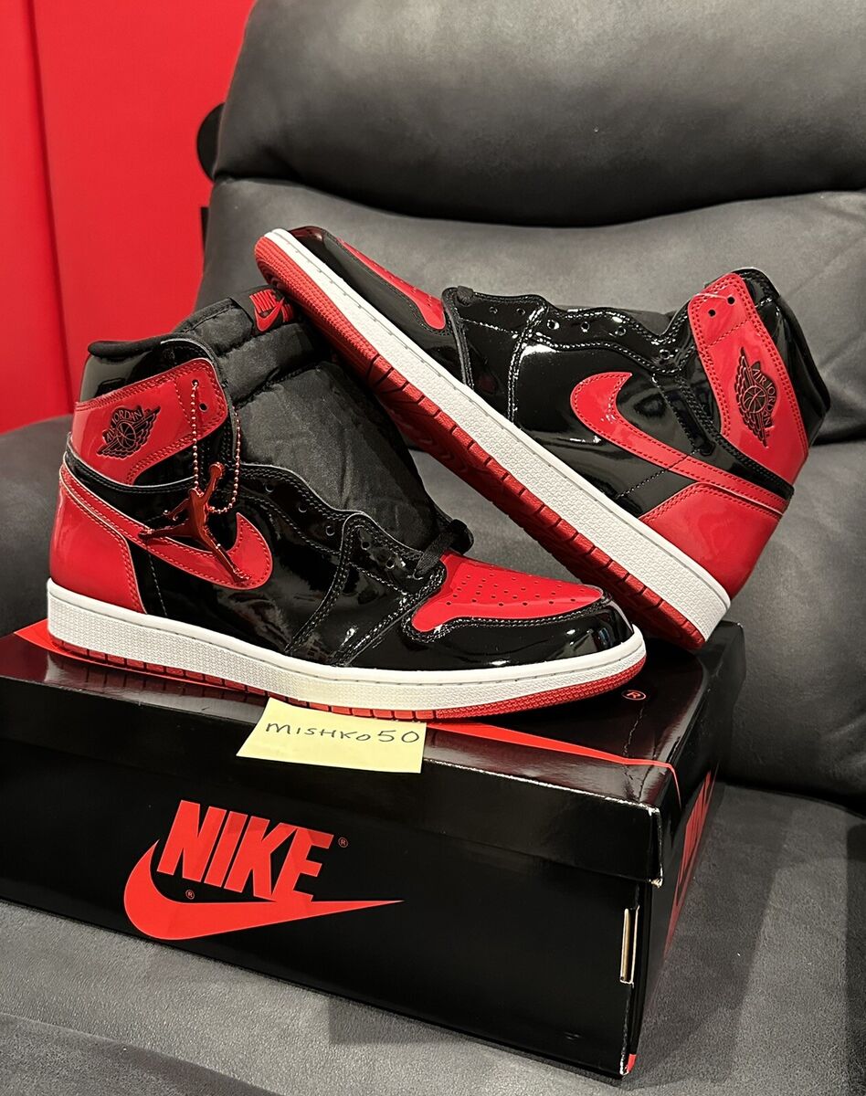 Air Jordan Retro 1 High OG Patent Bred Banned '85 Nike Dunk Air Jordan Retro 1 High OG Patent Bred Banned '85 Nike Dunk