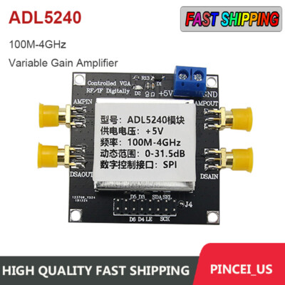 100M-4GHz Variable Gain Amplifier RF IF Digitally Controlled VGA ADL5240 Module