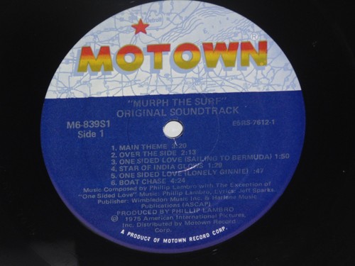MURPH THE SURF OST Soundtrack LP VG+ Plays Well 1975 Motown Phillip Lambro - Picture 2 of 3