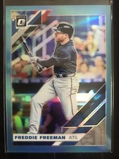 2019 Panini Donruss Optic Carolina Blue Prizm /50 Freddie Freeman #175